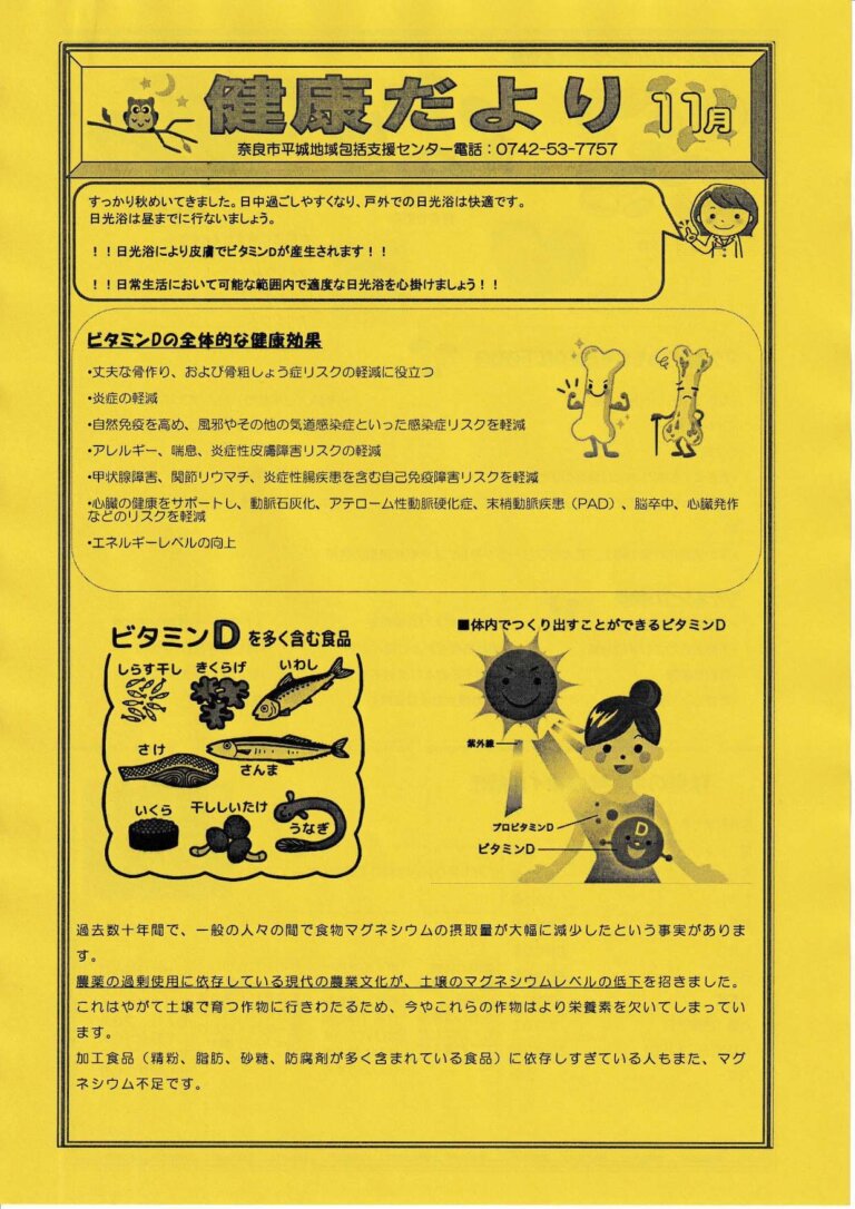 健康だより　11月号